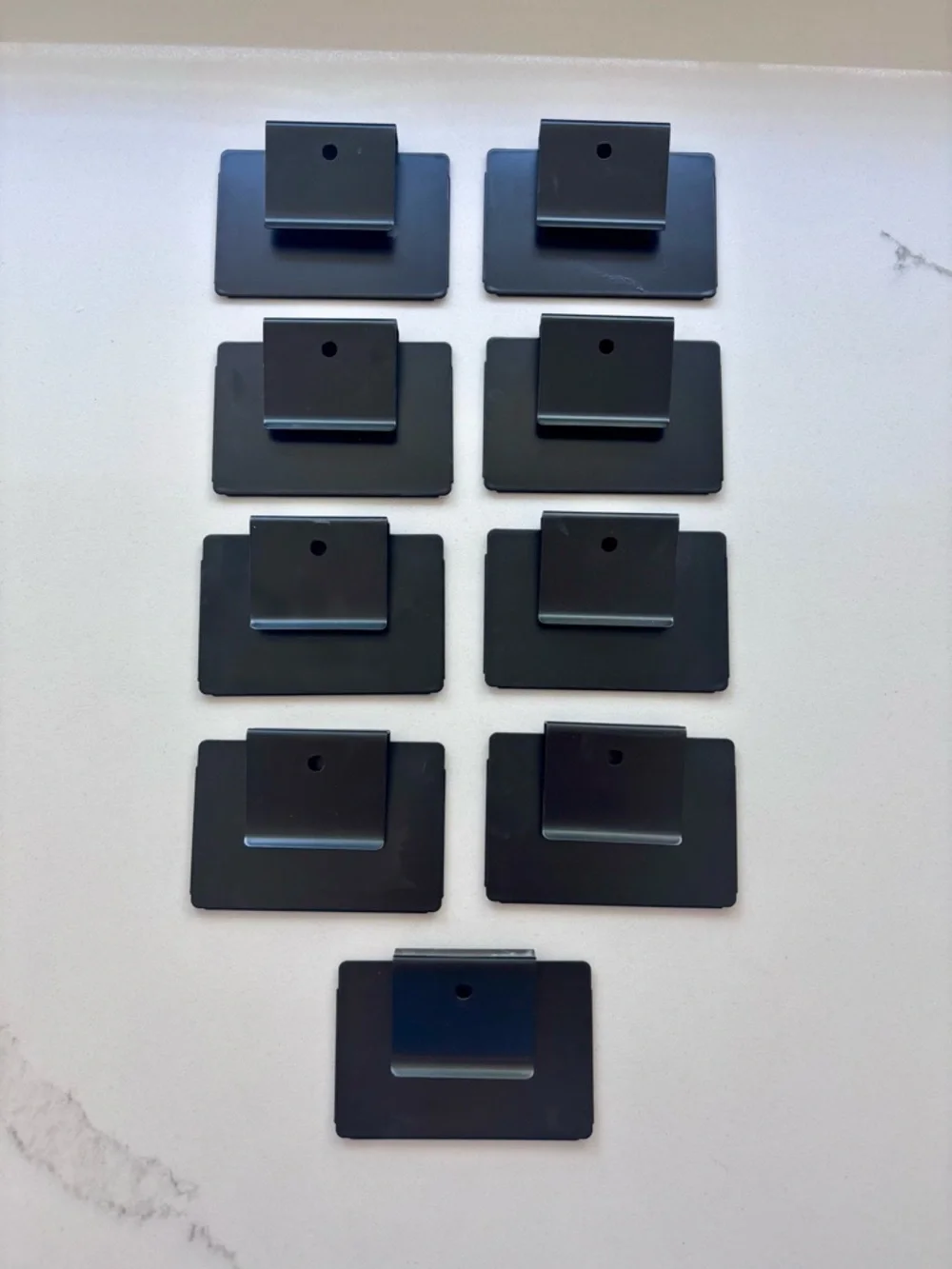 The Container Store Black Bin Clip Labels - Set of 9